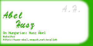 abel husz business card